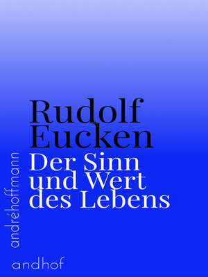 cover image of Der Sinn und Wert des Lebens